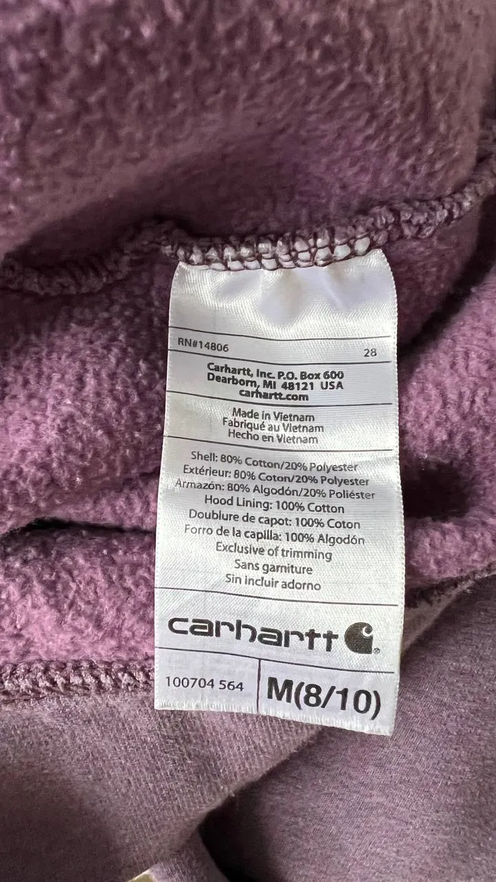 Толстовка на молнии Carhartt размер S-M 3