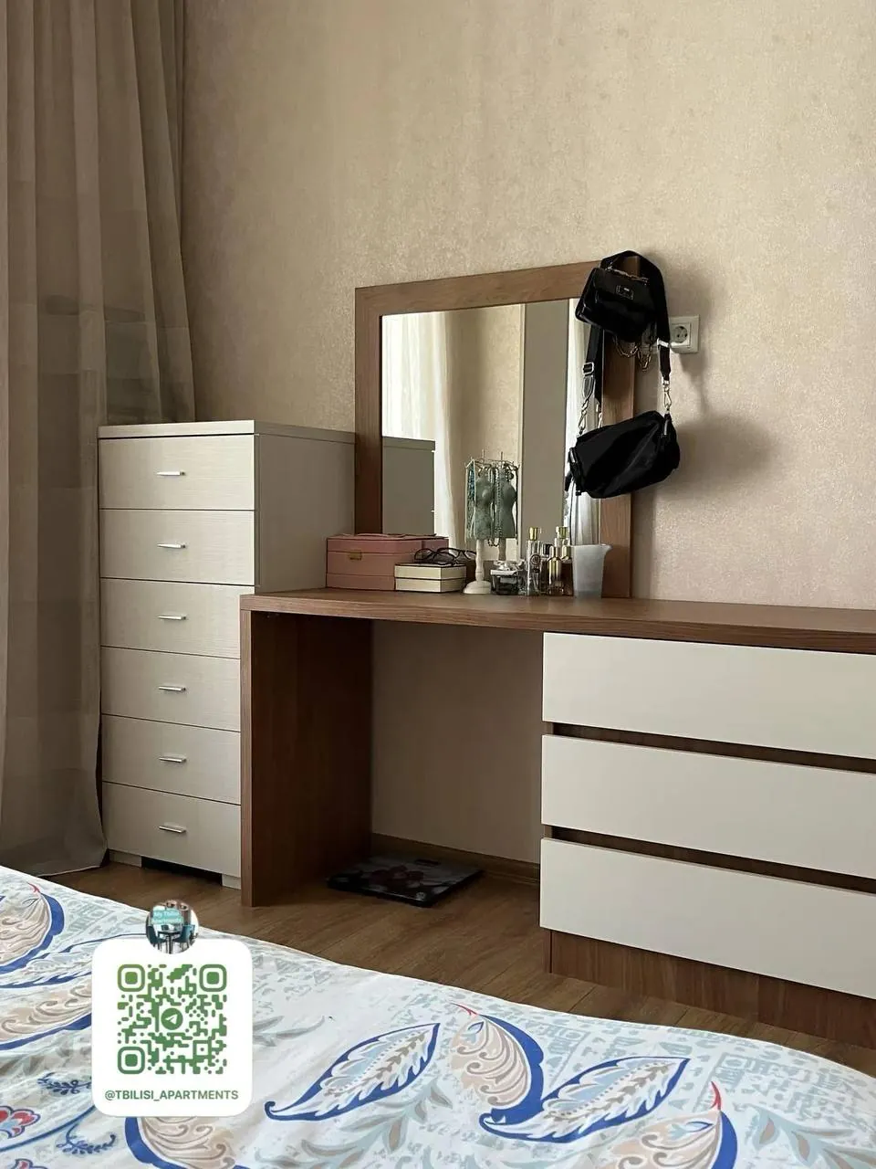 Квартира 60 м² с 2 комнатами в Дидубе 5