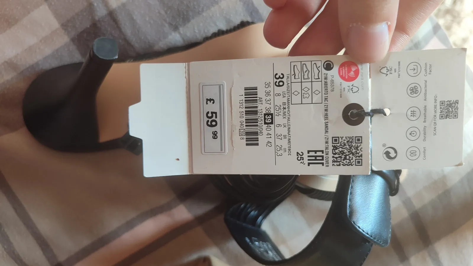 Туфли на каблуке Zara, новые, размер 39 4