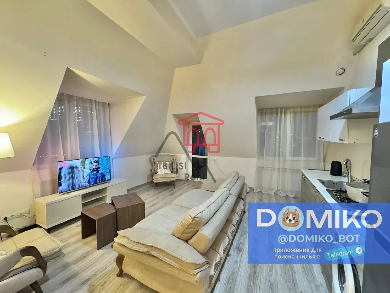 Квартира 64 м² с 1 спальней в Сабуртало 1