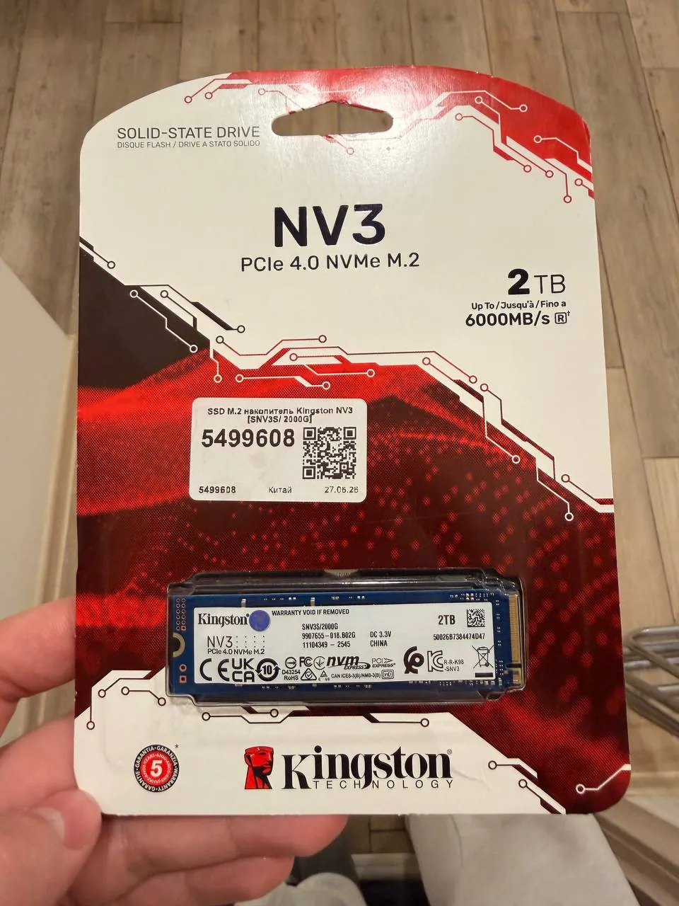 SSD Kingston NVMe M.2 2TB новый 1
