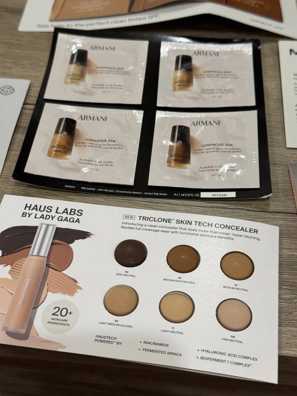 Набор пробников тонального крема Sephora 3