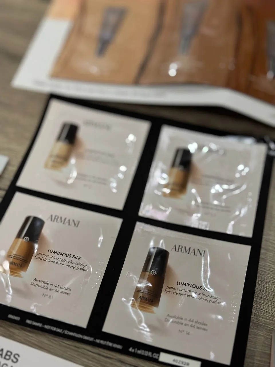 Набор пробников тонального крема Sephora 5