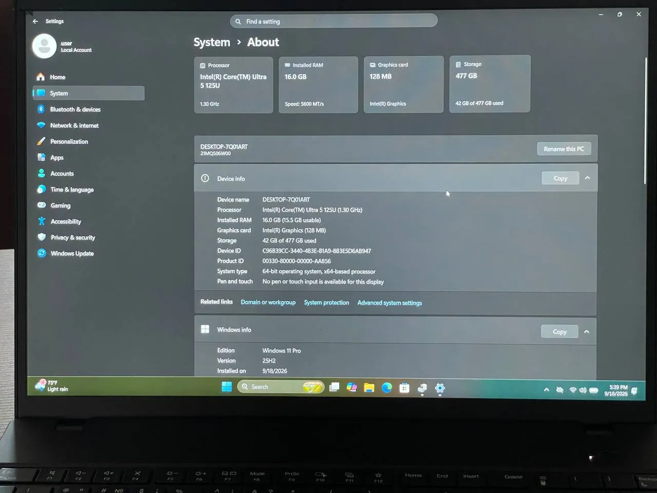 Ноутбук Lenovo ThinkPad T16 Gen 3 3