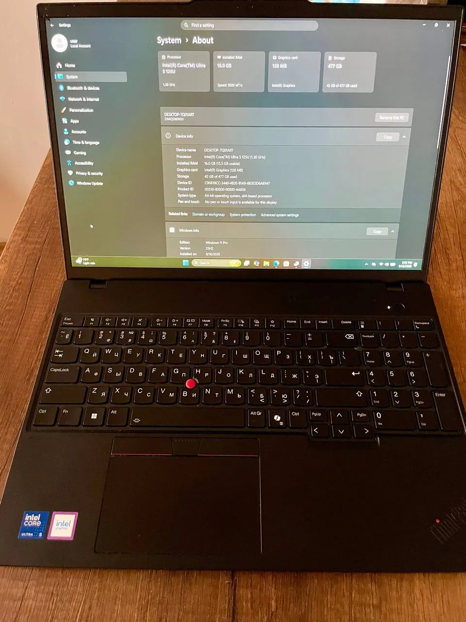 Ноутбук Lenovo ThinkPad T16 Gen 3 2