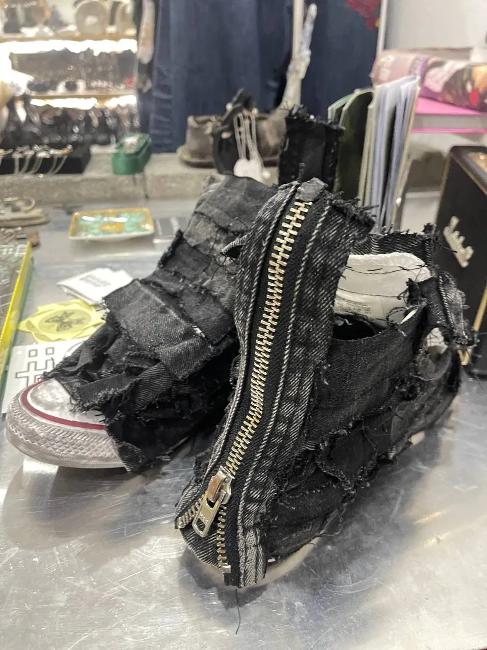 Кроссовки Converse кастом деним размер 40 2