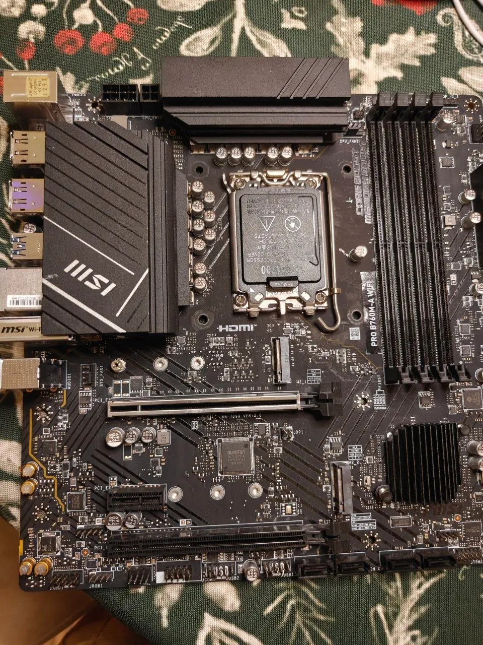 Материнская плата MSI PRO B760M-A WIFI, LGA1700 DDR5 1