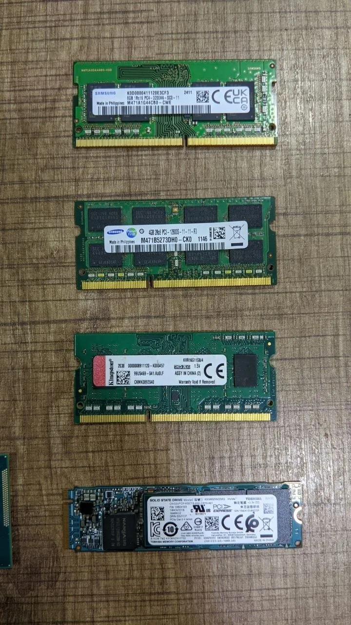 Оперативная память, SSD и процессор Intel i7-3632QM 1