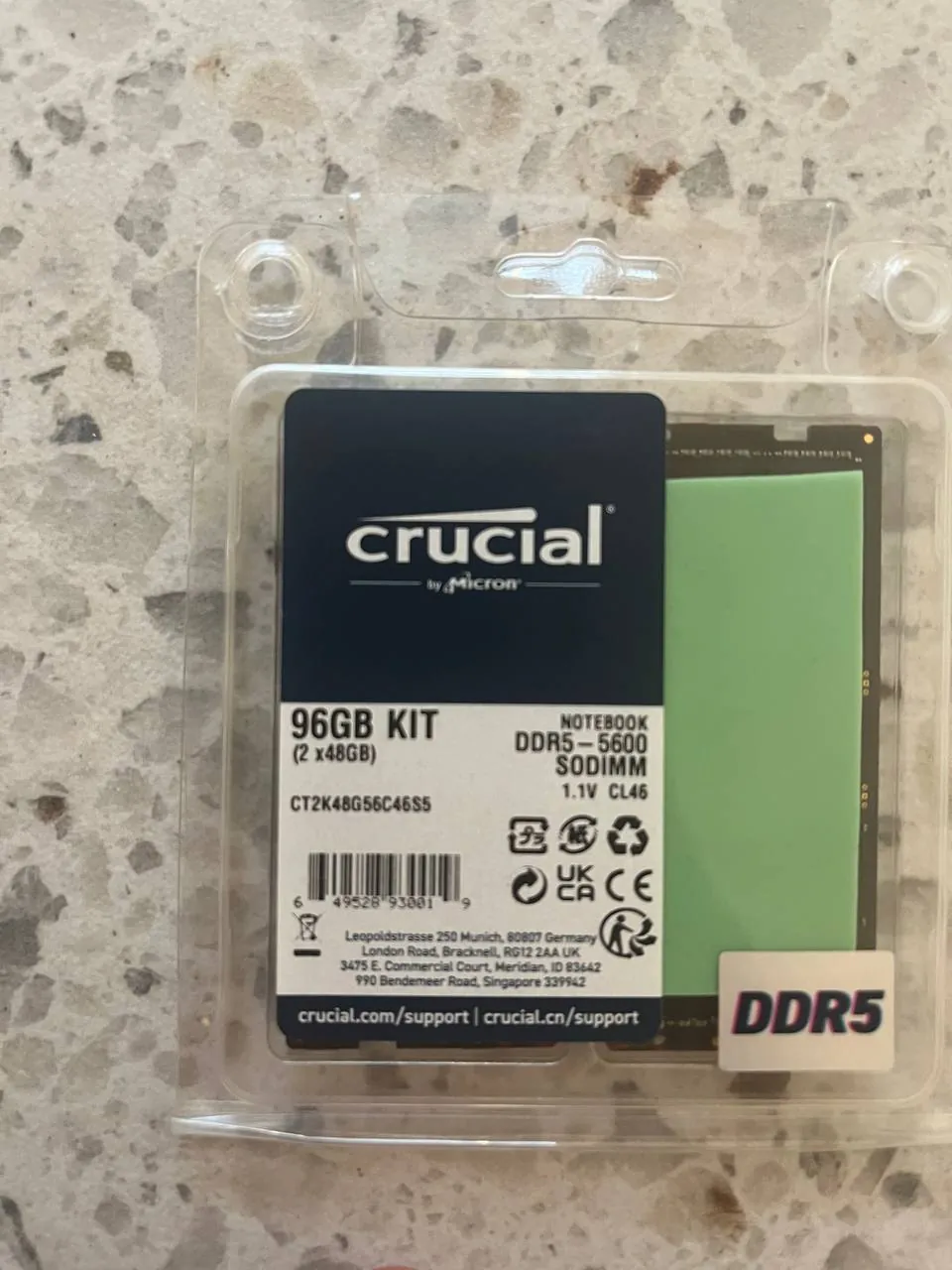 Оперативная память Crucial DDR5 96 ГБ 2