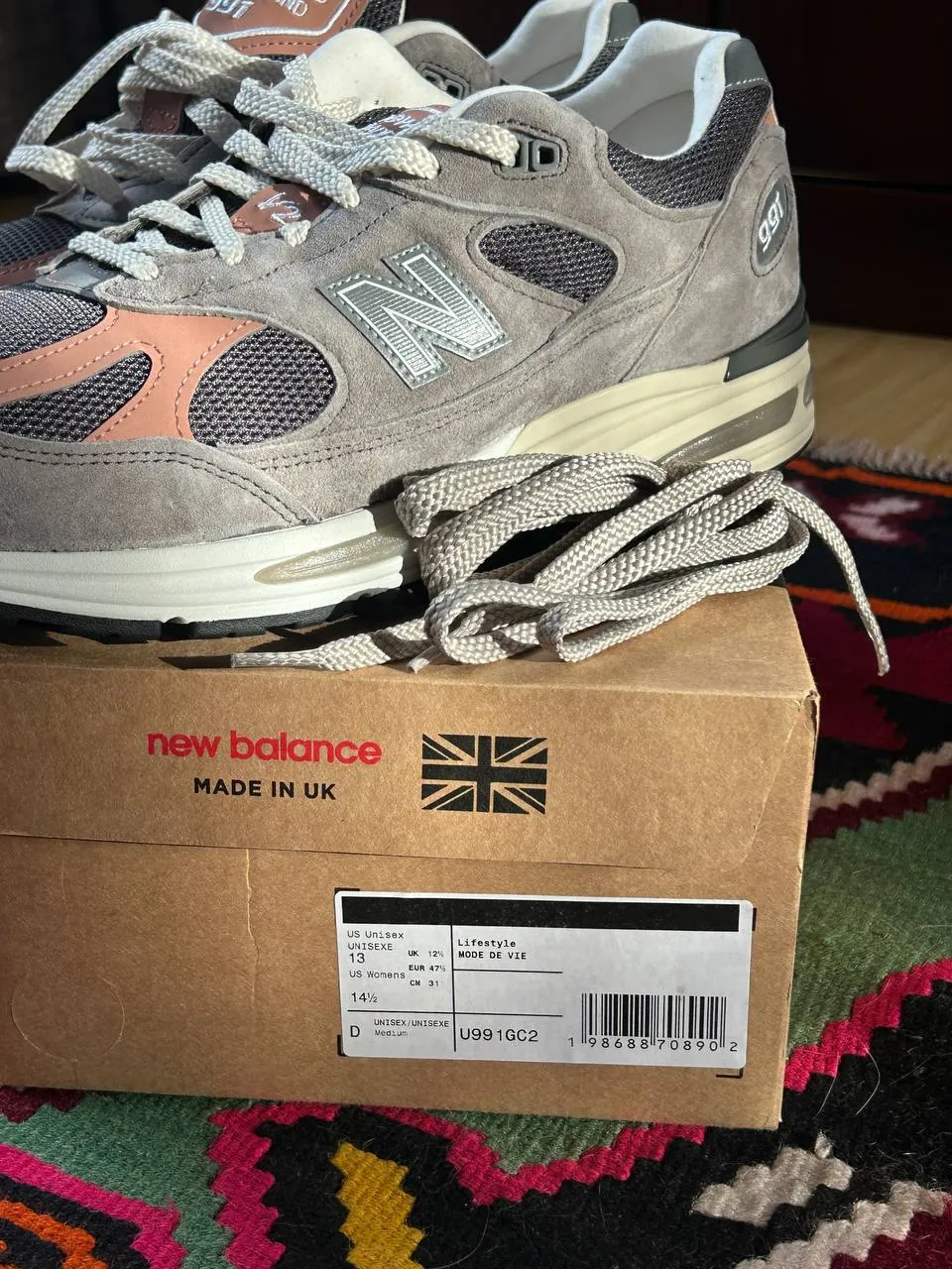 Кроссовки New Balance 991 размер 47 5