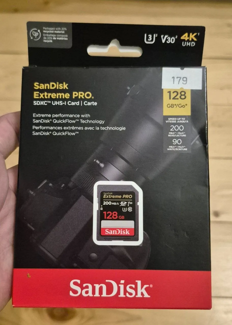 Карта памяти SanDisk Extreme Pro 128GB 1