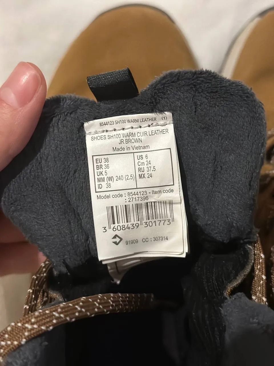 Треккинговые ботинки Decathlon Quechua, размер 37,5 5