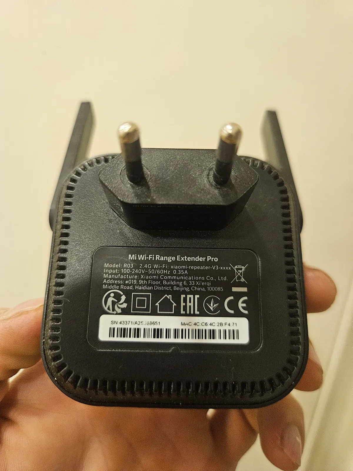 Wi-Fi репитер Xiaomi Mi Range Extender Pro 2