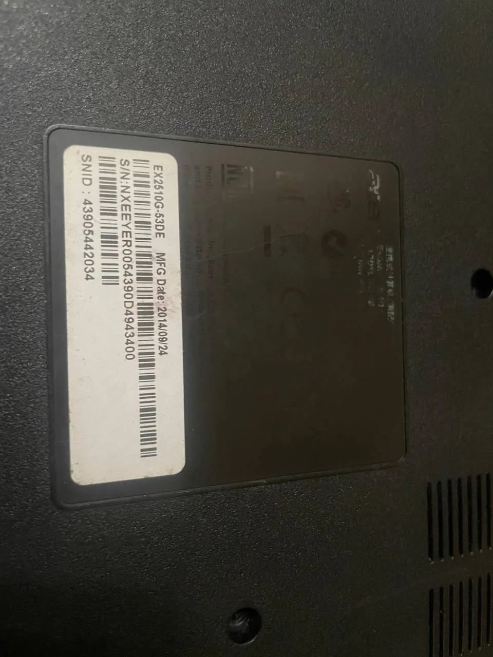 Ноутбук Acer Extensa EX2510G, требует ремонта 3