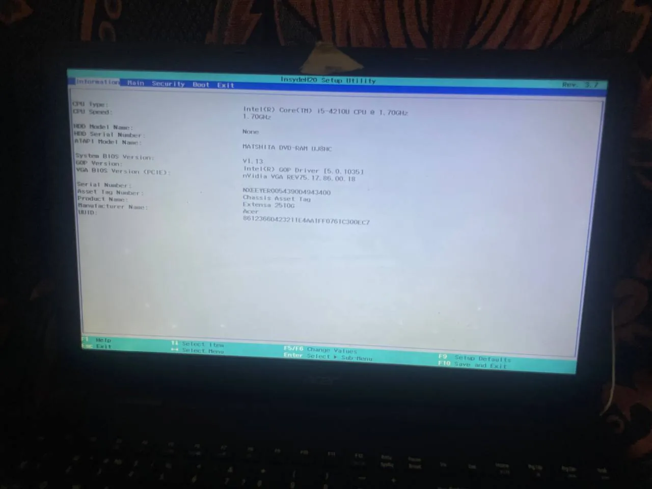 Ноутбук Acer Extensa EX2510G, требует ремонта 5