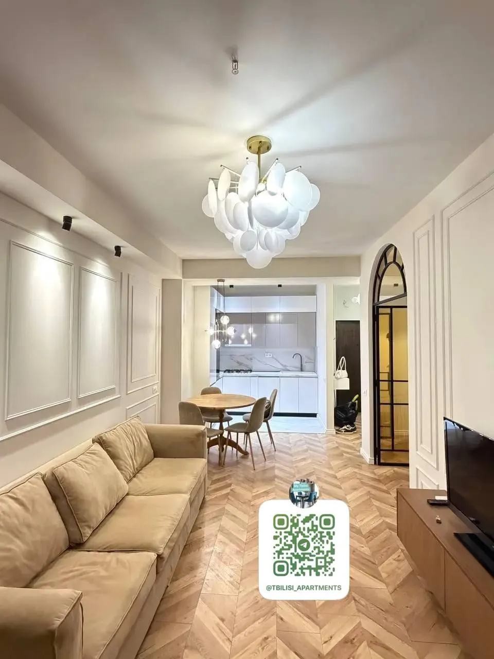 Квартира 60 м² с 1 спальней в Сабуртало 3