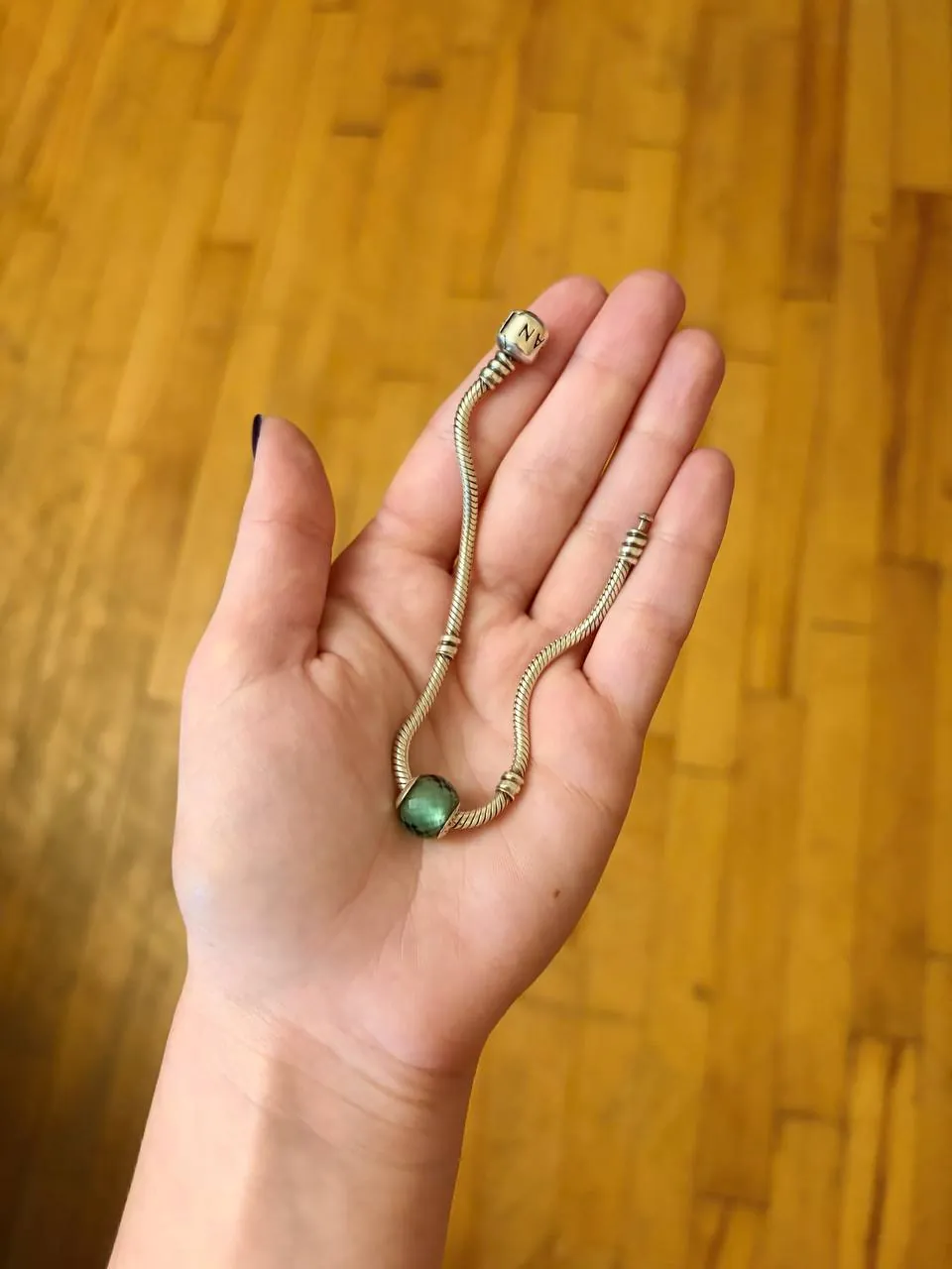 Браслет Pandora с серебряным шармом 4