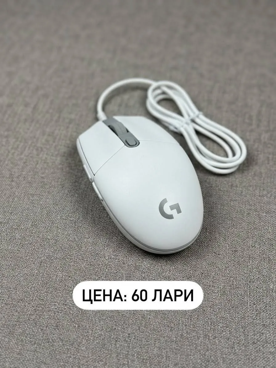 Игровая мышь Logitech G102 White, б/у 1