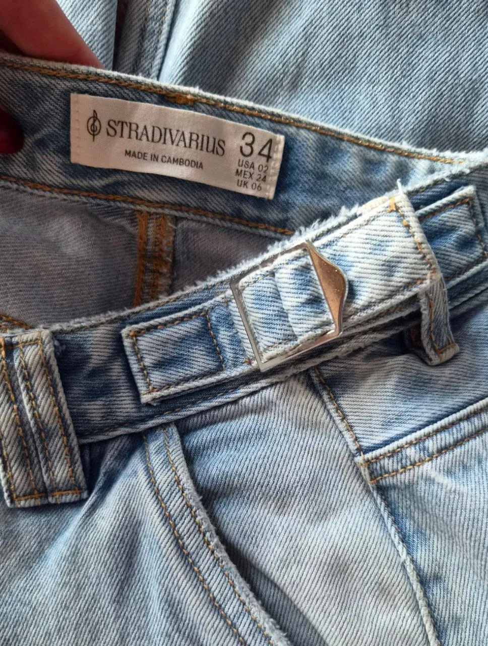 Джинсы Stradivarius светло-голубые 3