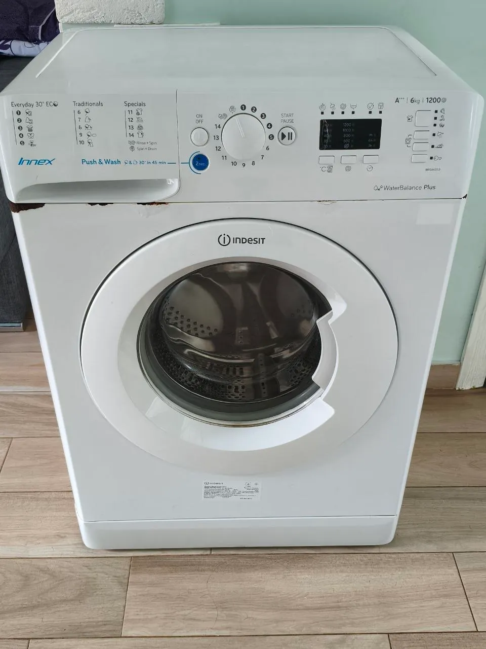 Стиральная машина Indesit 6 кг после сервиса 1
