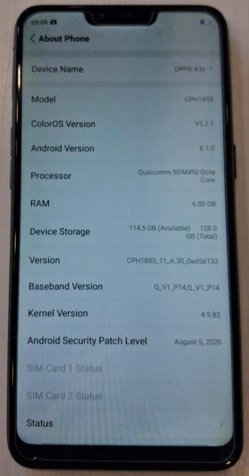 OPPO A3s 128 ГБ в идеальном состоянии 4