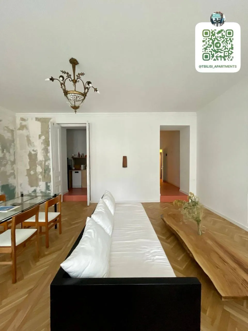 Квартира 70 м² с 1 спальней в Чугурети 2