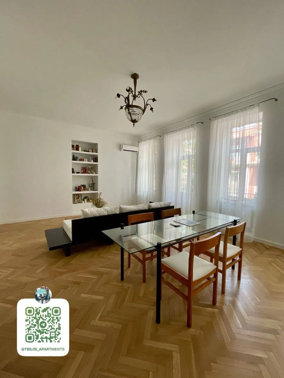 Квартира 70 м² с 1 спальней в Чугурети 3