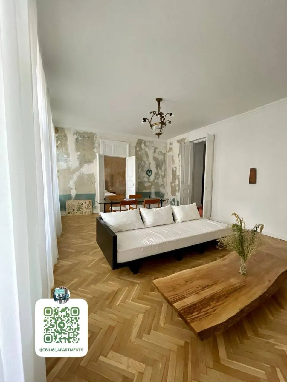 Квартира 70 м² с 1 спальней в Чугурети 4