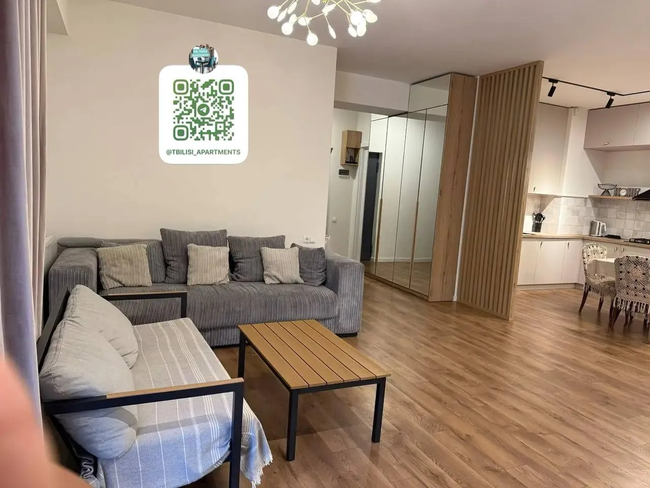 Квартира 125 м² с 2 спальнями в Сабуртало 4