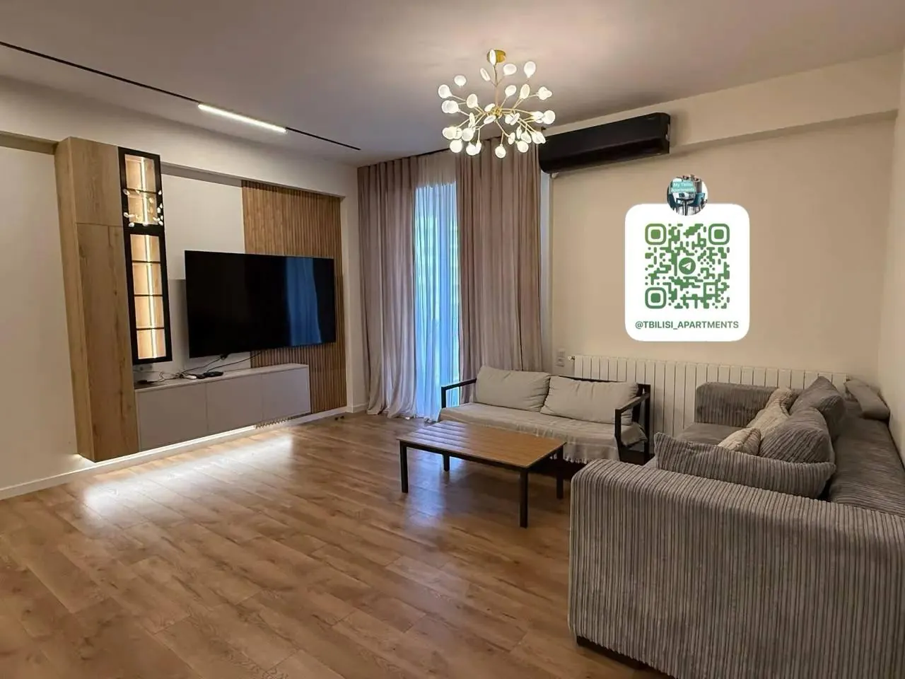 Квартира 125 м² с 2 спальнями в Сабуртало 2