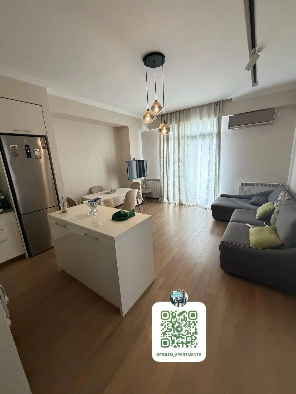 Квартира 78 м² с 2 спальнями в Сабуртало 1
