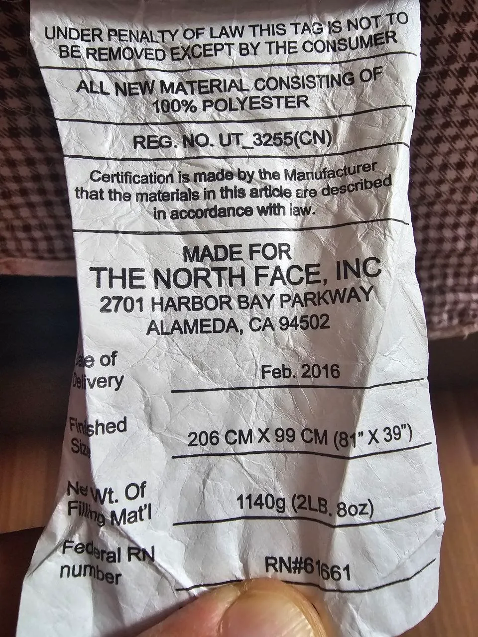 Спальный мешок The North Face 5