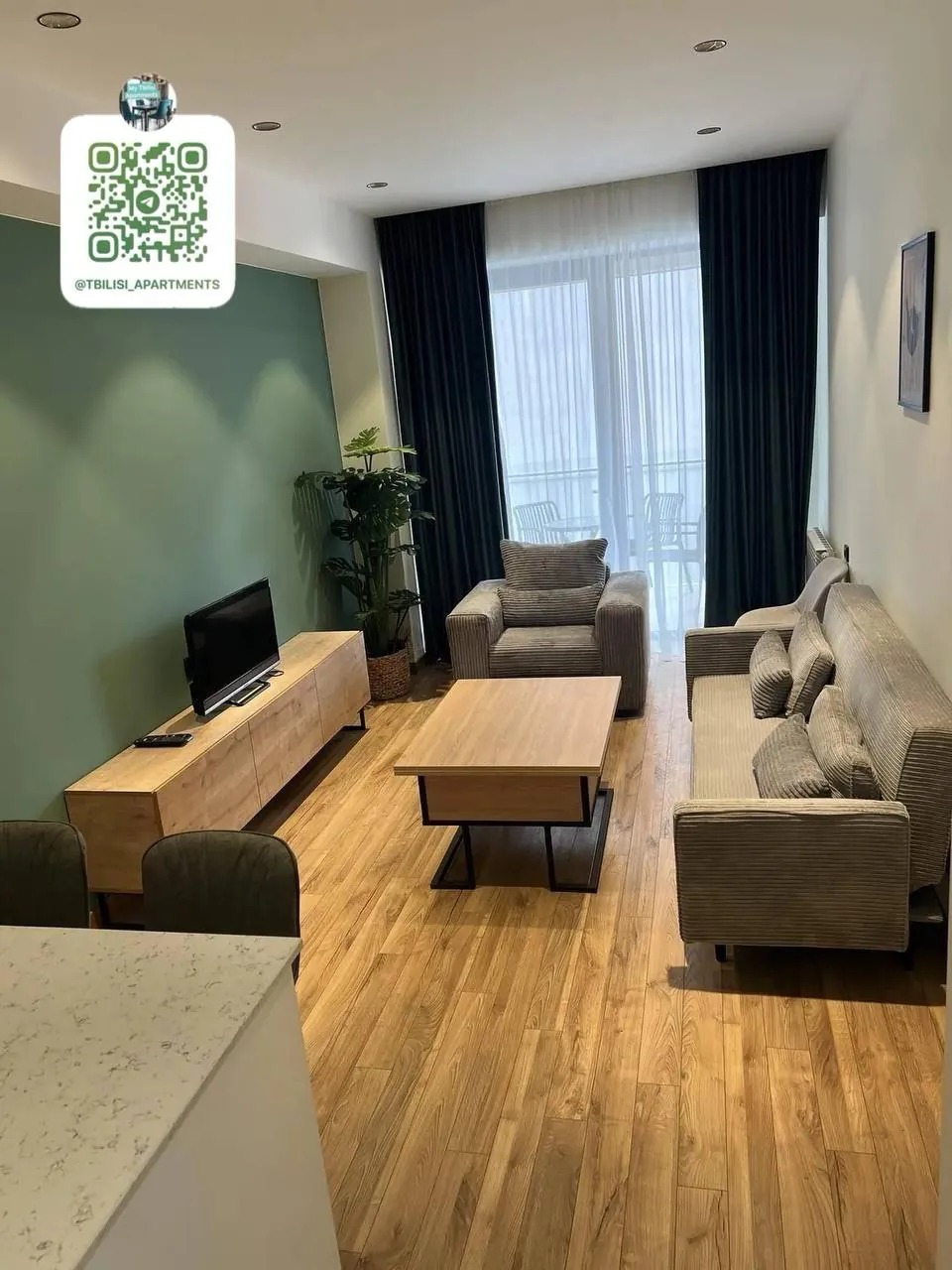 Квартира 58 м² с 1 спальней в Ваке 1