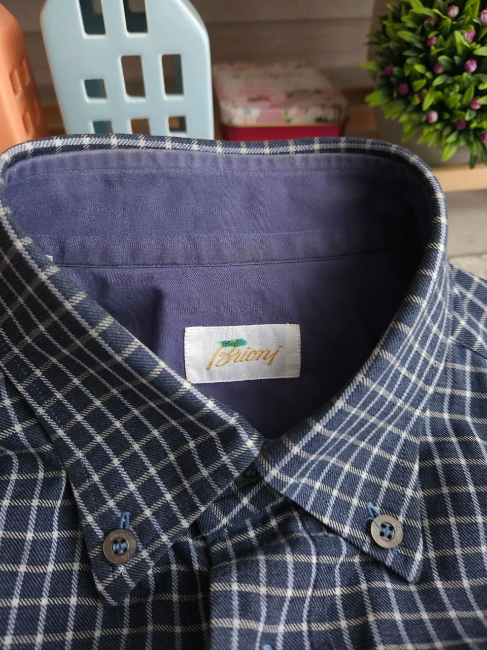 Рубашка Brioni из хлопка размер M-L 3