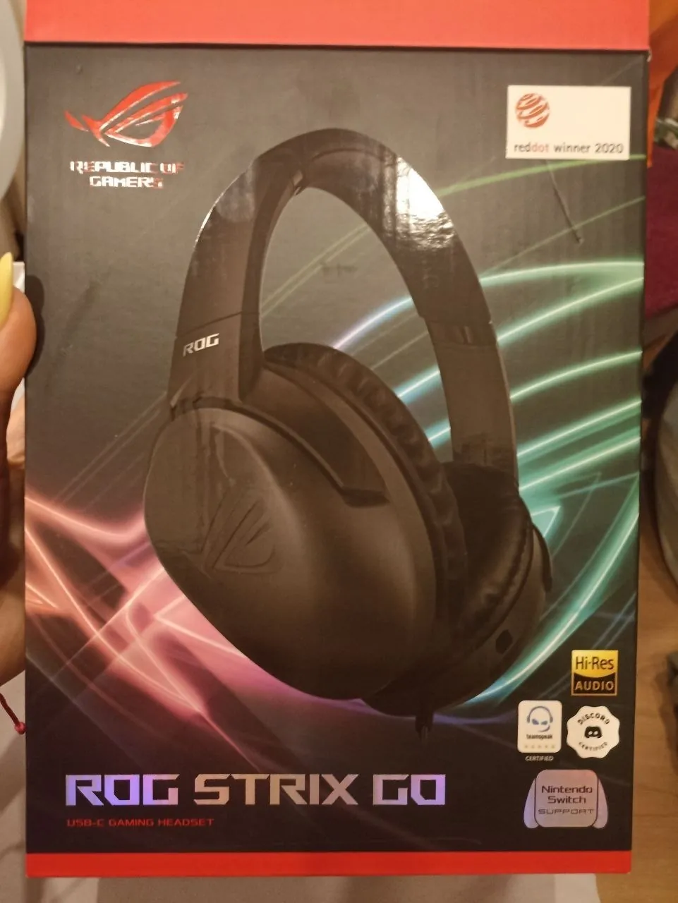 Наушники ROG проводные с микрофоном 2