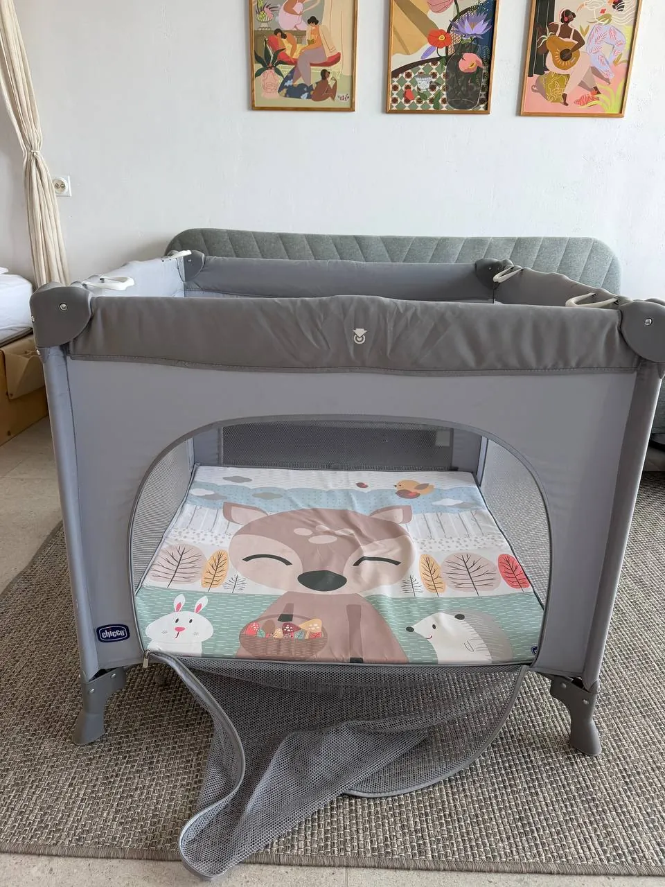 Манеж Chicco Open Playpen серый 4