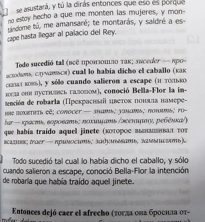 Книга на испанском языке для чтения 4