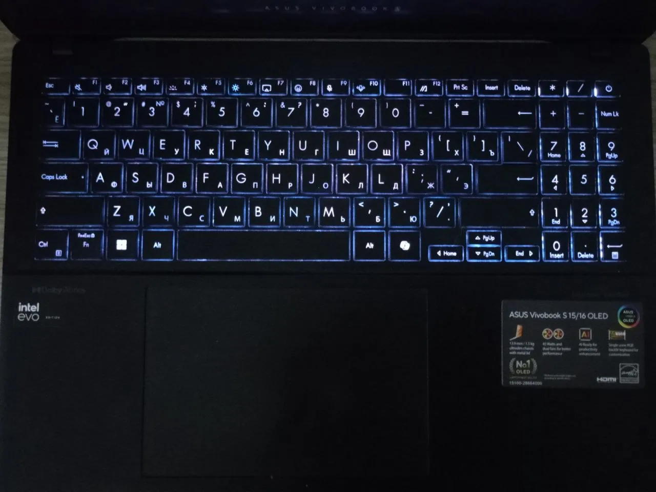 Ноутбук Asus Vivobook S15 OLED на Core Ultra 5 3