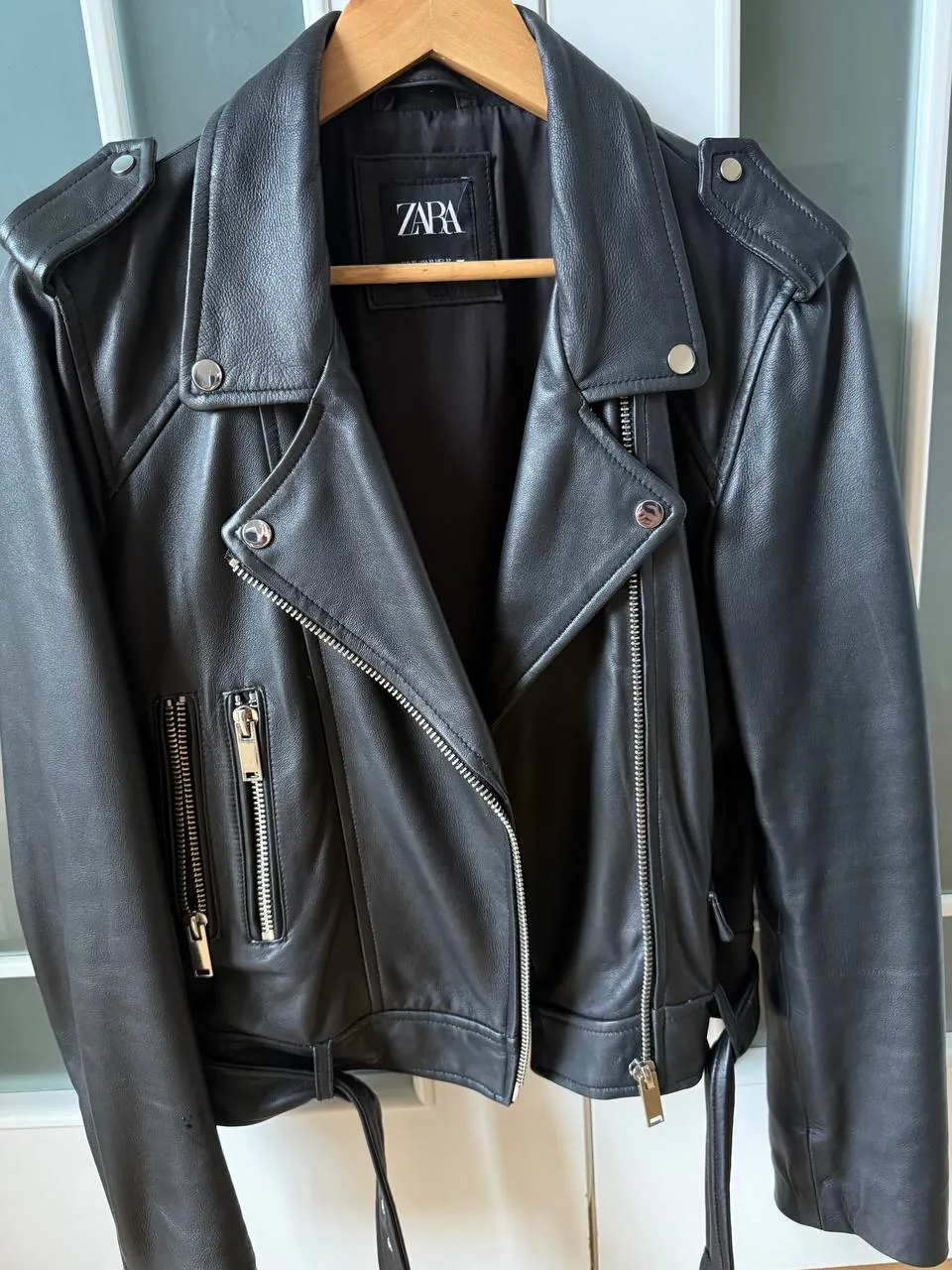 Кожаная куртка Zara размер 44-46 1