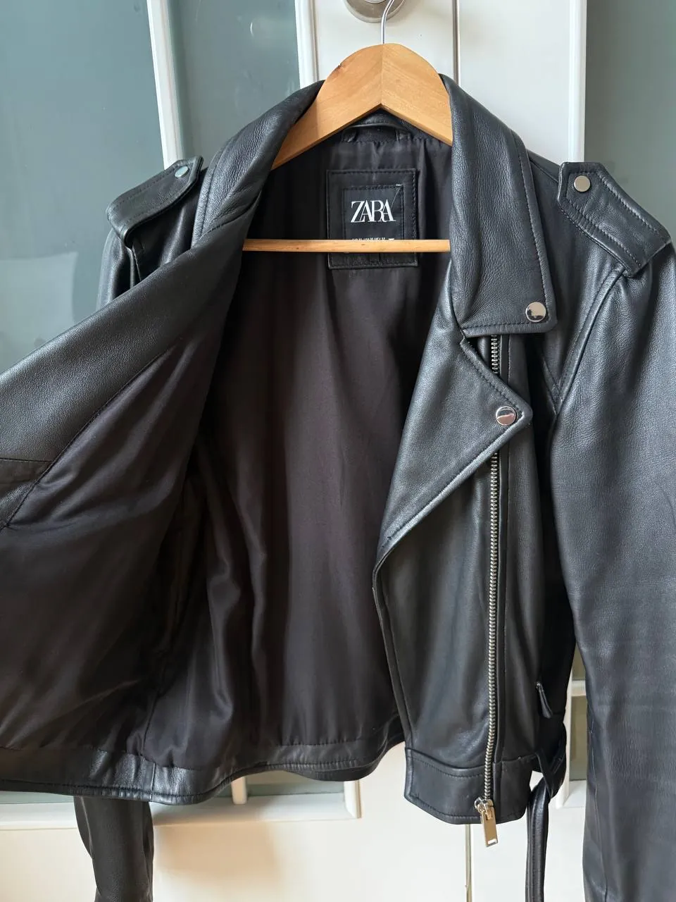 Кожаная куртка Zara размер 44-46 2