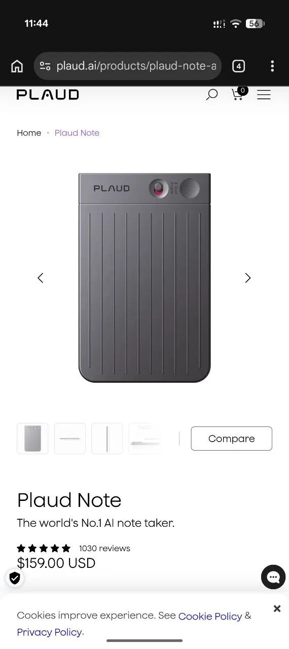 AI-диктофон PLAUD Note с транскрипцией речи 2