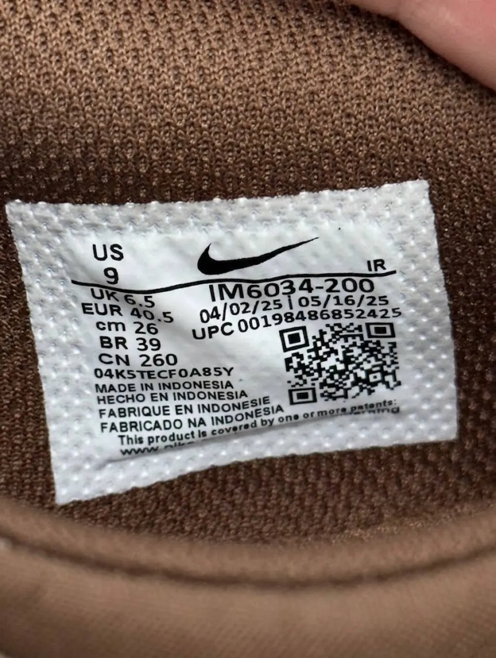 Кроссовки Nike Cortez коричневые замшевые вставки 5
