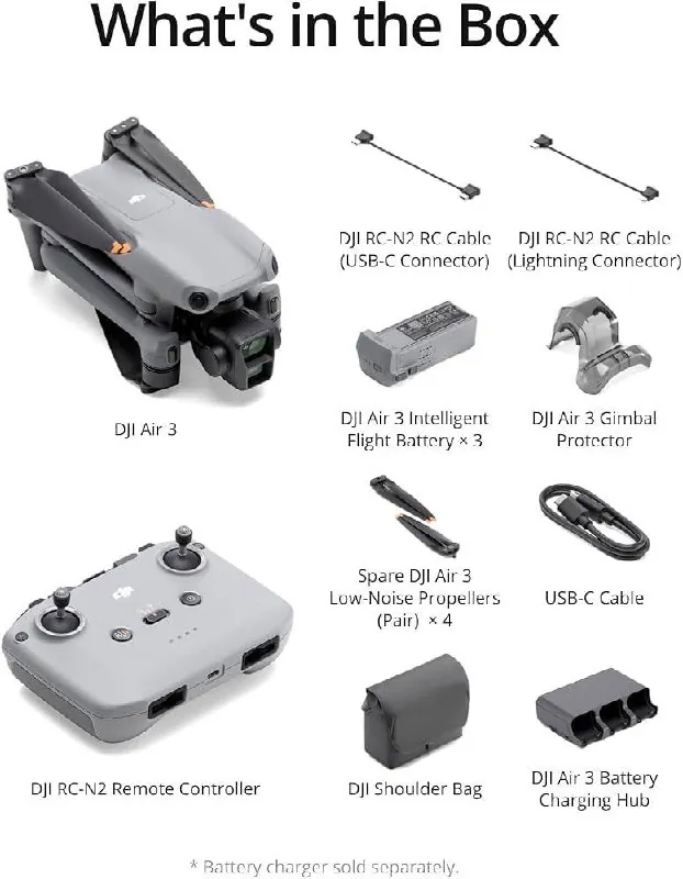 Дрон DJI Air 3 Fly More Combo с пультом 1
