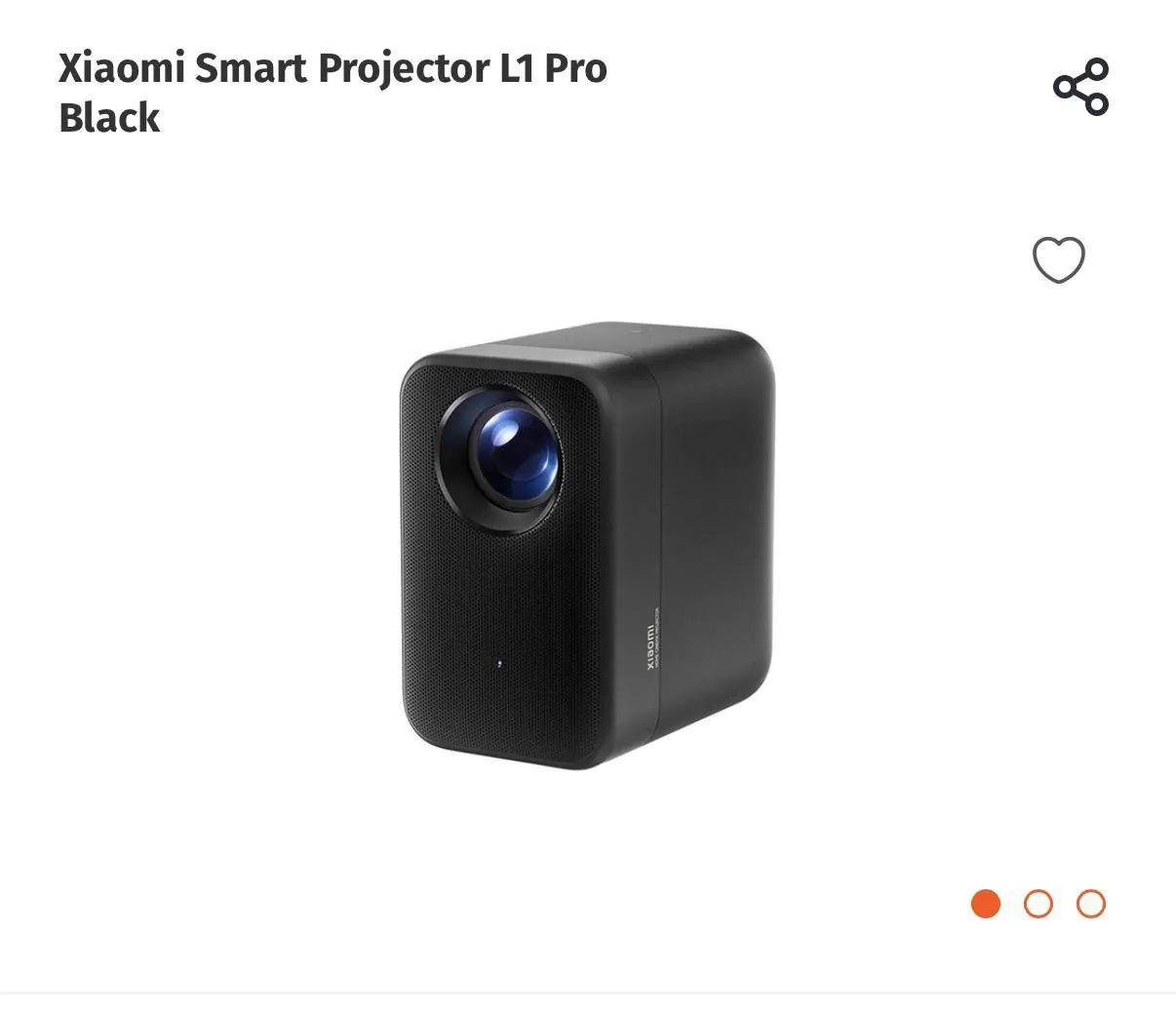 Проектор Xiaomi Smart Projector L1 Pro 2
