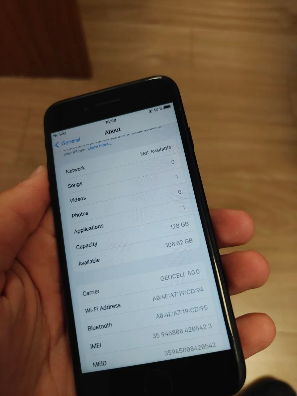 IPhone 7 чёрный 128 ГБ, 77% батарея 3