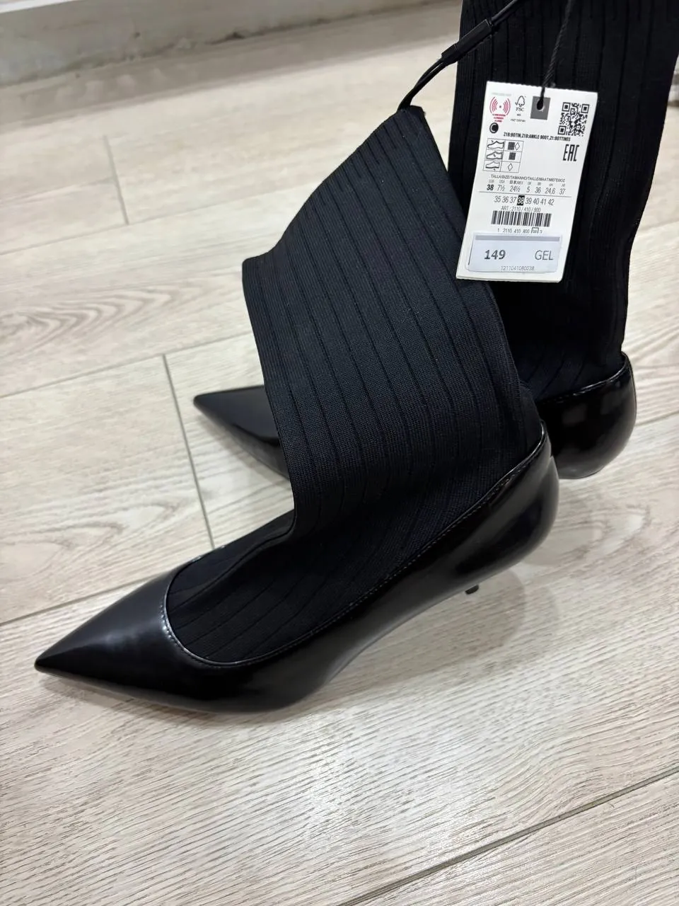 Ботильоны Zara размер 38 новые 5