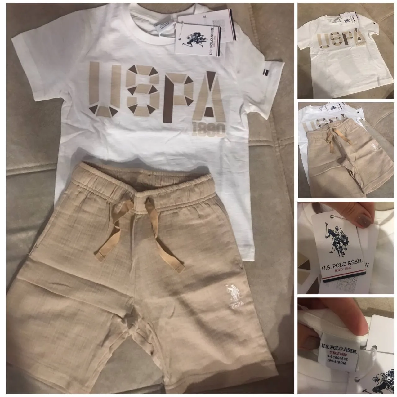 Комплект футболка и шорты USPA для ребёнка 4-5 лет 1