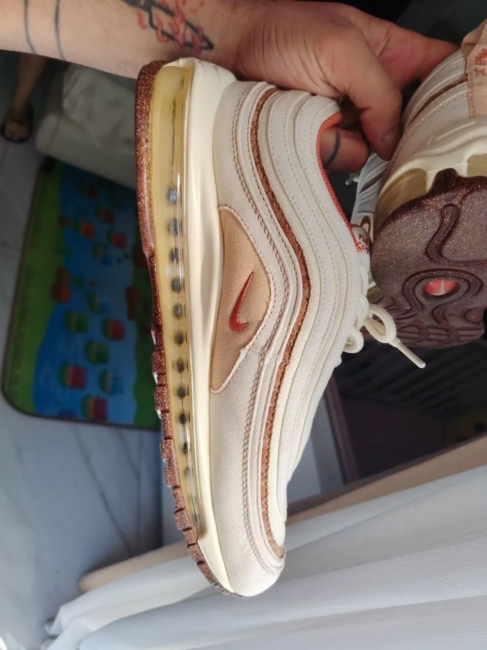 Кроссовки Nike Air Max 97 Coconut Milk, размер 43 2