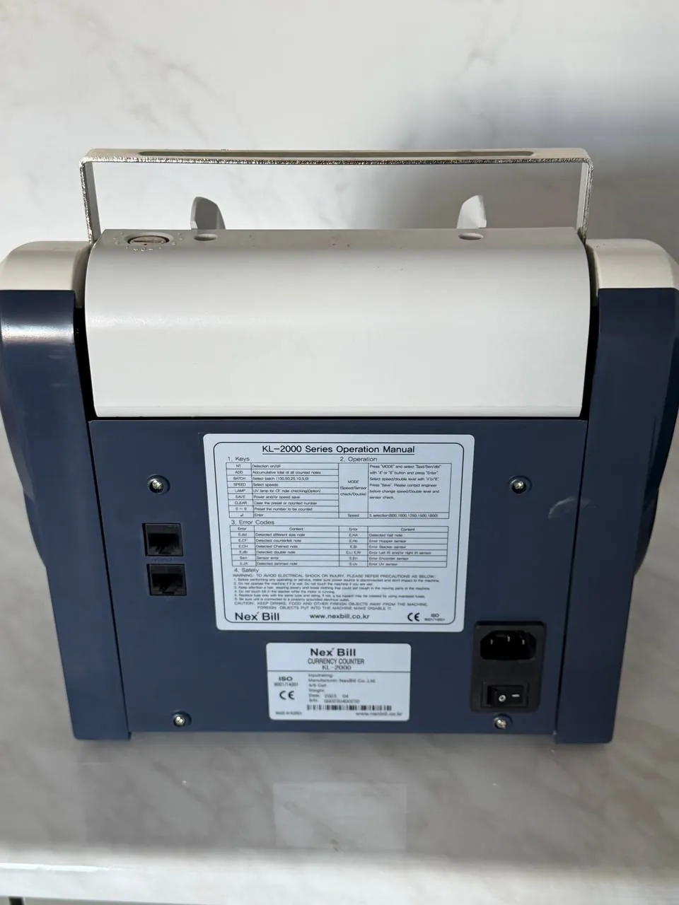 Купюросчётная машинка NexBill KL-2000 2