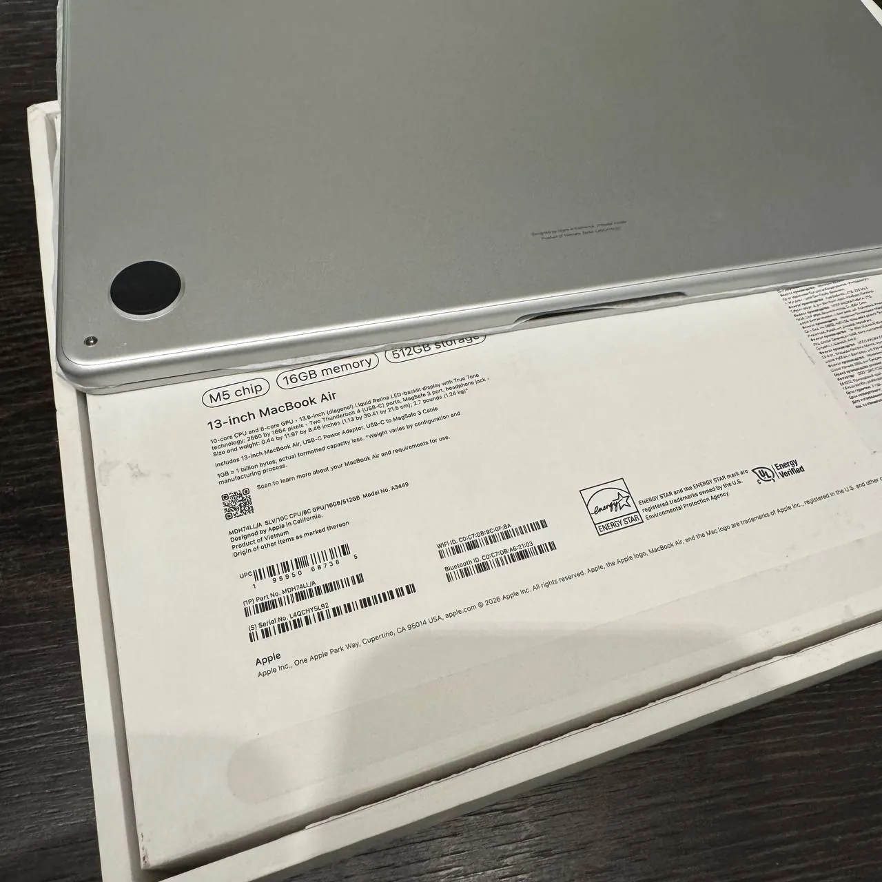 Ноутбук MacBook Air 13 M5 16/512GB Silver 4